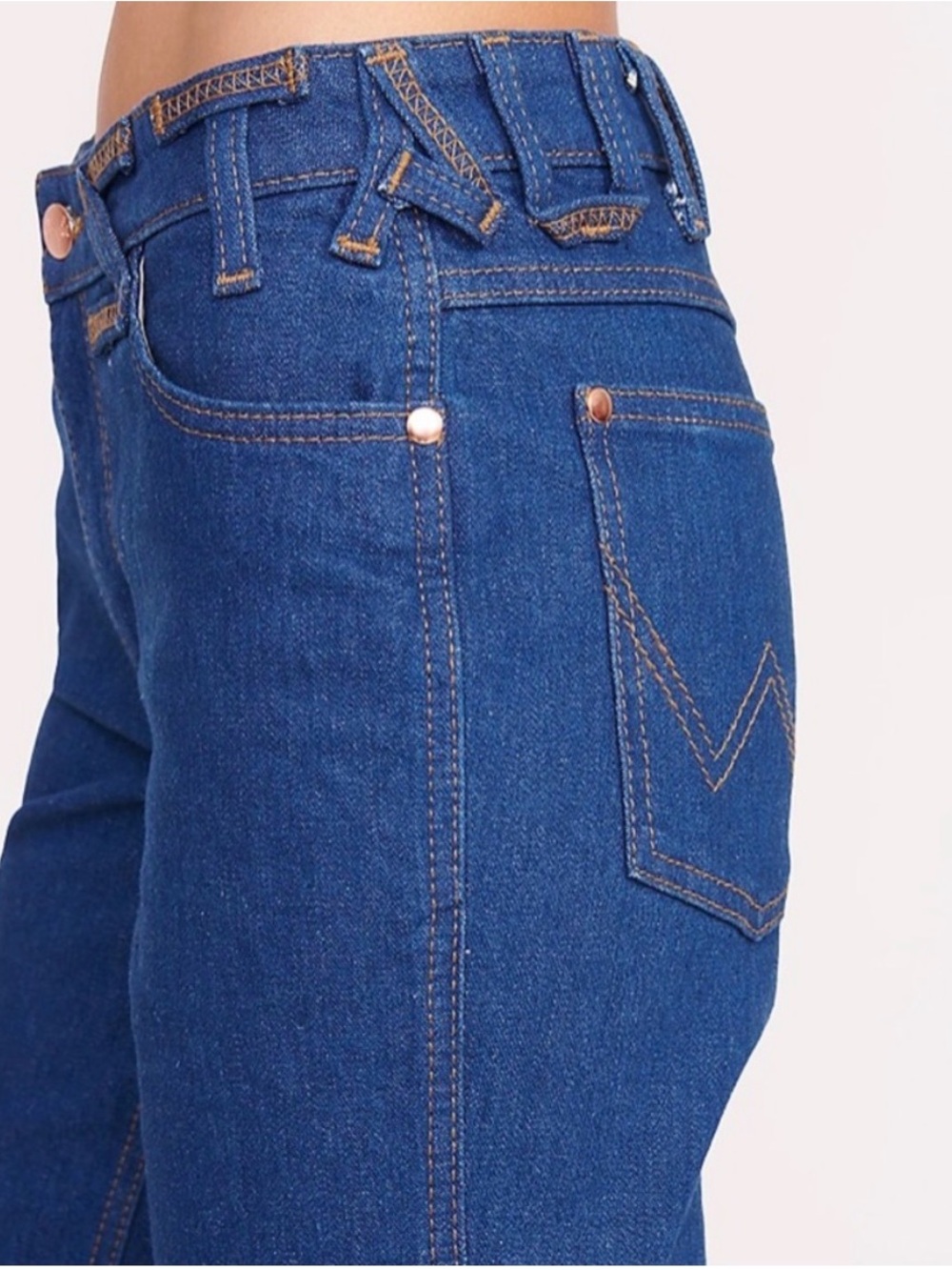 STAUD x Wrangler Denim The Bikini Jean Dark Rinse Size 25 X 34 - Picture 4 of 16